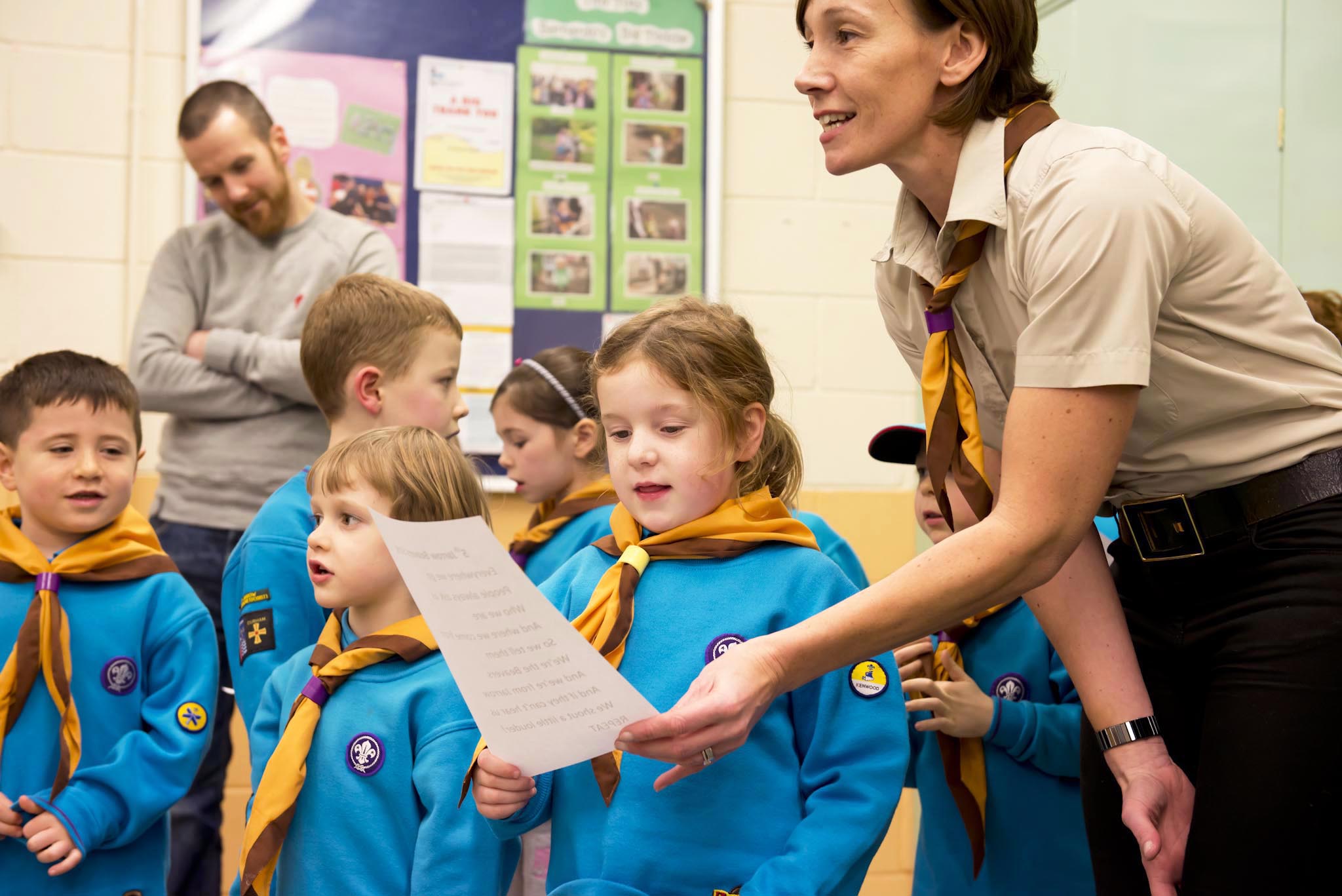 Image of Beavers singing