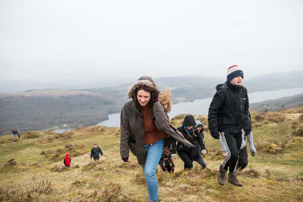 Image of Scouts hiking